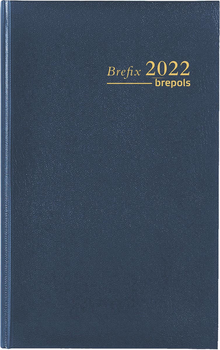 Brepols agenda Brefix Lima 6-talig, blauw, 2022 Brepols agenda Brefix Lima 6-talig, blauw, 2022