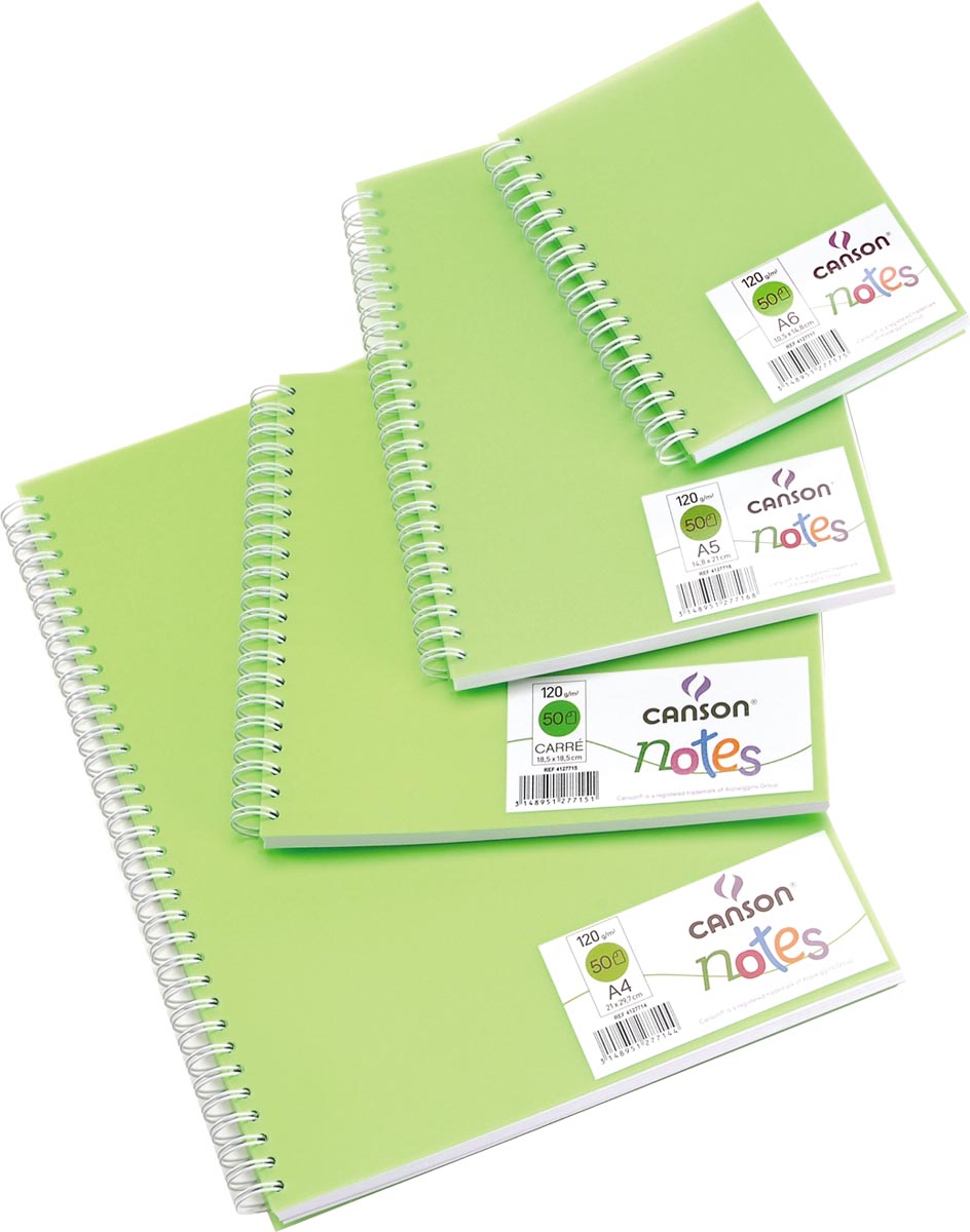 Canson schetsboek Notes, ft A4, groen
