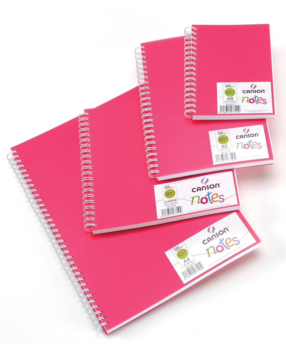 Canson schetsboek Notes, ft A4, roze