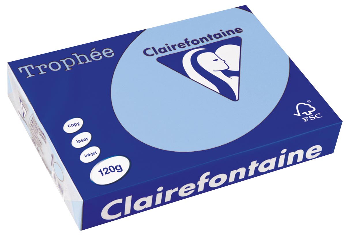 Clairefontaine Trophée Pastel gekleurd papier A4 120 g 250 vel helblauw