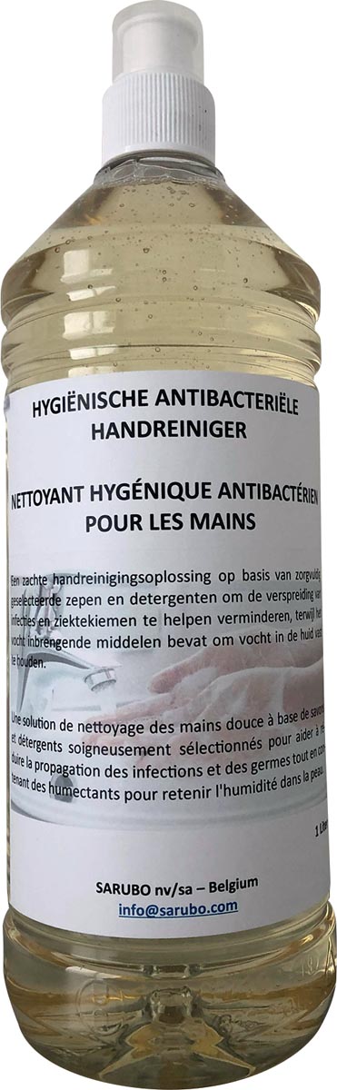 Hygiënische antibacteriële handreiniger, fles van 1 liter