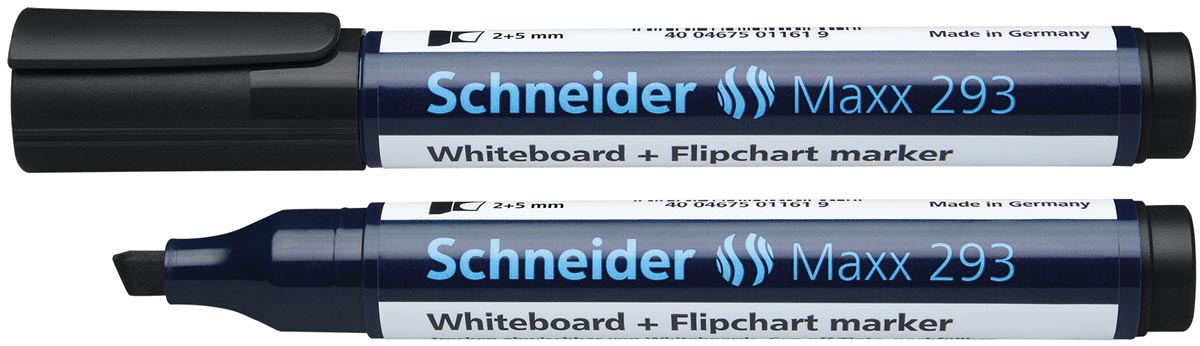 Schneider whiteboard + flipchart marker Maxx 293 zwart afbeelding