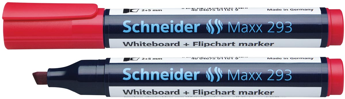 Schneider whiteboard + flipchart marker Maxx 293 rood afbeelding