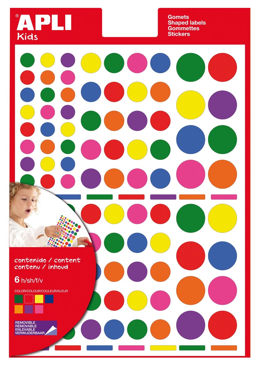 Apli Kids Verwijderbare Stickers Cirkel Blister Met 624 Stuks In Geassorteerde Kleuren En Groottes huismerk kopen in de aanbieding Apli Kids Verwijderbare Stickers Cirkel Blister Met 624 Stuks In Geassorteerde Kleuren En Groottes huismerk kopen in de aanbieding