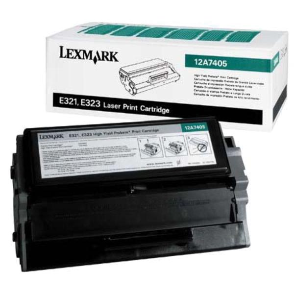 Lexmark Tonercartridge zwart return program - 6000 pagina's - 12A7405