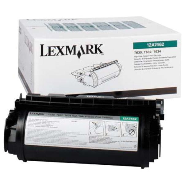 Lexmark Tonercartridge zwart return program - 21000 pagina's - 12A7462