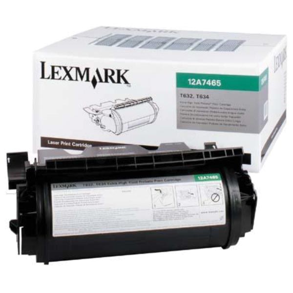 Lexmark Tonercartridge zwart return program - 32000 pagina's - 12A7465