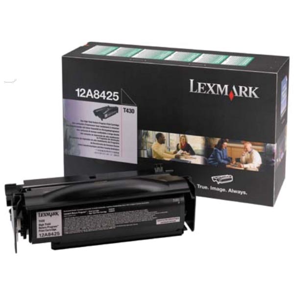 Lexmark Tonercartridge zwart return program - 12000 pagina's - 12A8425