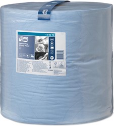 Tork Heavy Duty poetspapier rol 2-laags, systeem W1, blauw