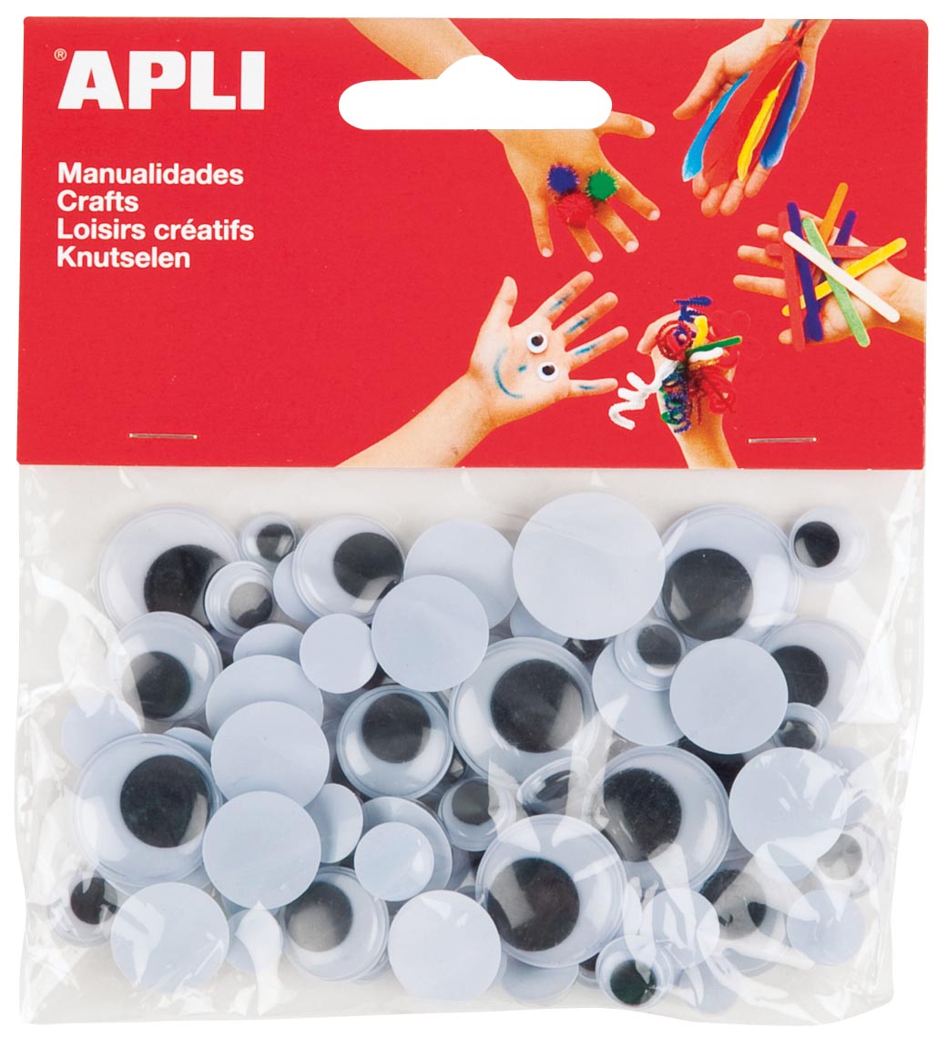 Apli Knutselogen Rond Blister Met 75 Stuks huismerk kopen in de aanbieding