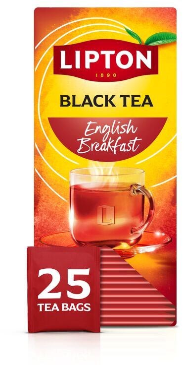 Lipton thee Feel Good Selection, English breakfast, doos van 25 zakjes