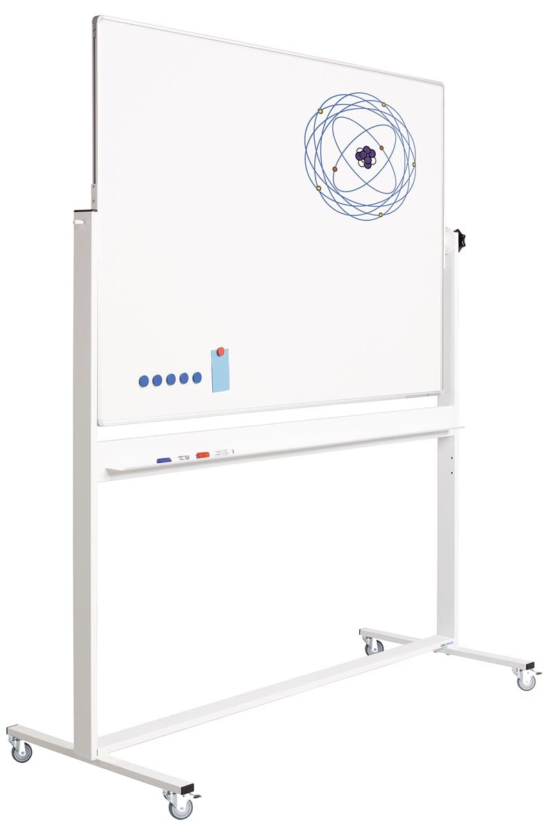 Smit Visual whiteboard, emaille en aluminium, magnetisch, 150 x 120 cm afbeelding
