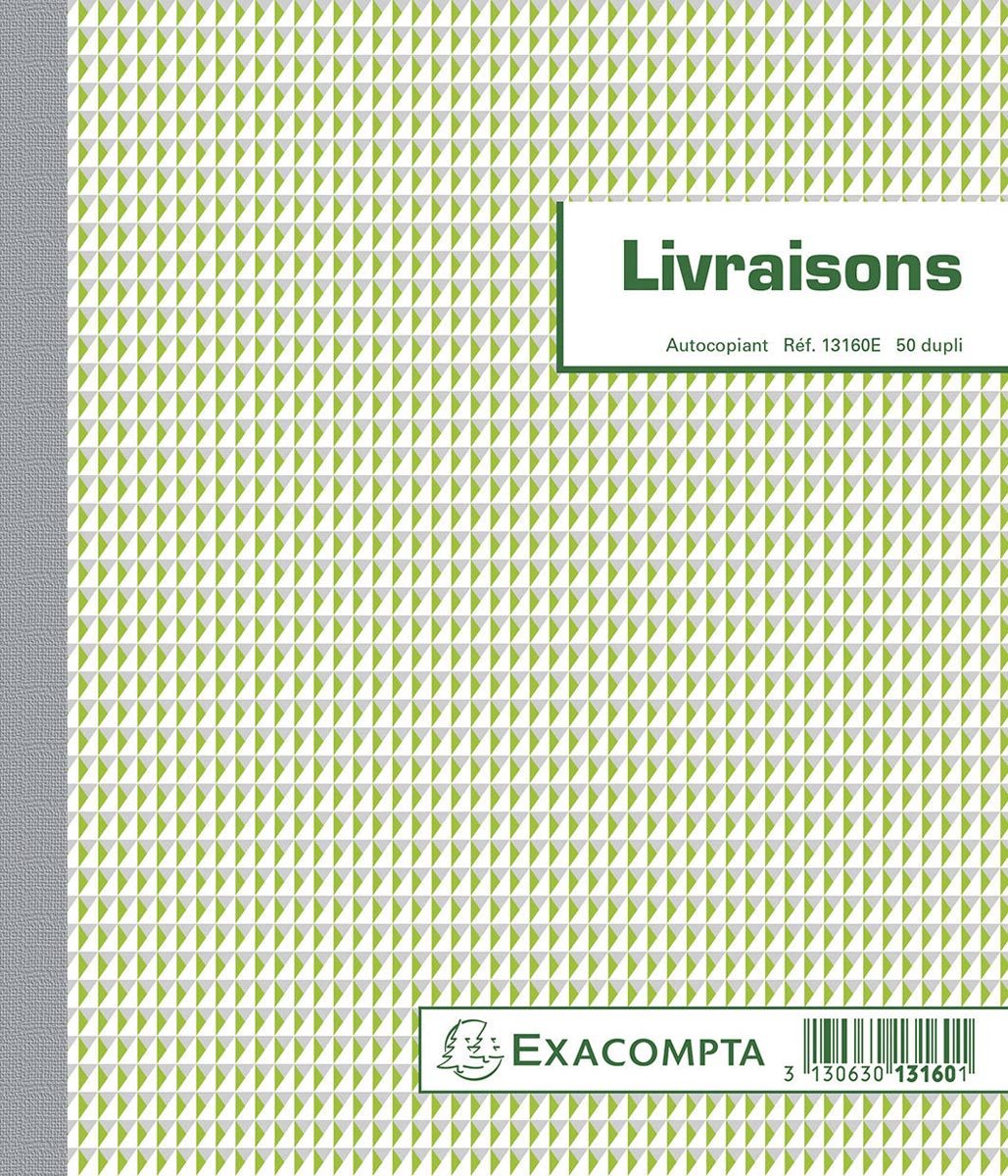 Exacompta leveringen, ft 21 x 18 cm, dupli (50 x 2 vel), Franstalig afbeelding