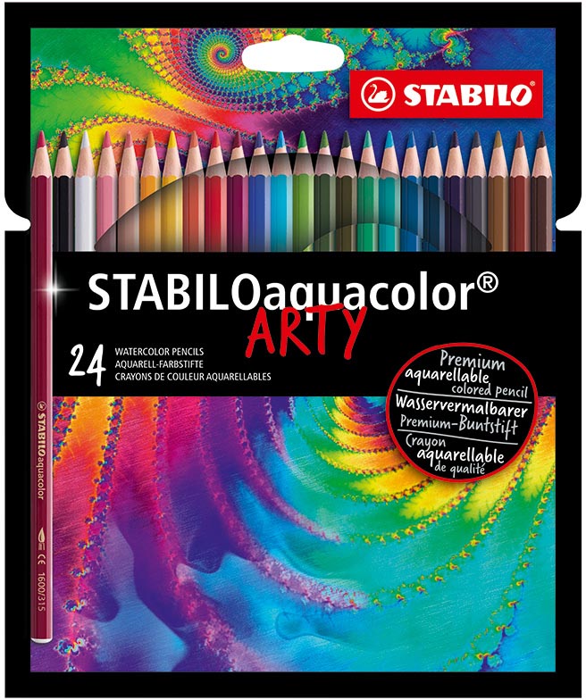 STABILOaquacolor kleurpotlood ARTY, etui van 24 stuks, assorti