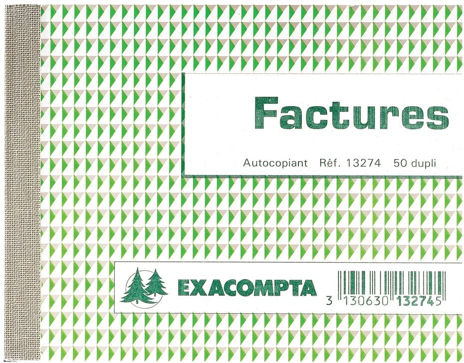 Exacompta doorschrijfboek facturen, ft 10,5 x 13,5 cm, zelfkopiërend, dupli Exacompta doorschrijfboek facturen, ft 10,5 x 13,5 cm, zelfkopiërend, dupli