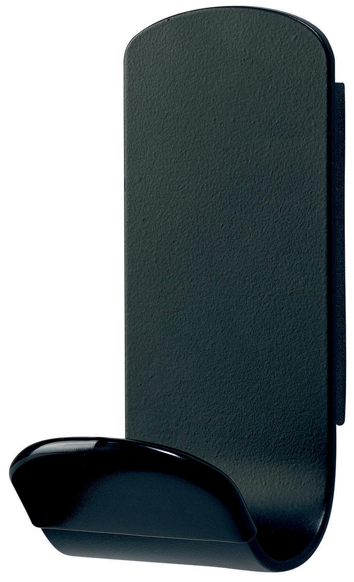 Unilux muurkapstok Steely, magnetisch, 1 haak, zwart