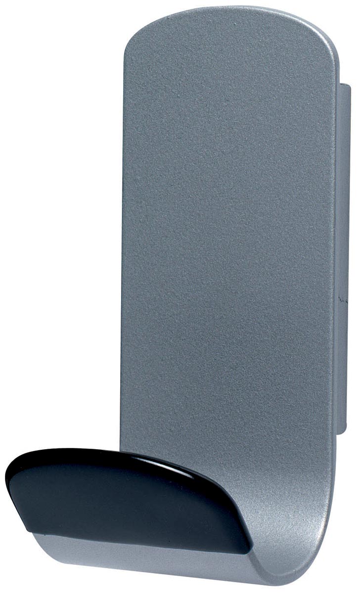 Unilux muurkapstok Steely, magnetisch, 1 haak, grijs