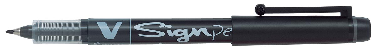 Pilot Fineliner V-Sign Pen zwart afbeelding