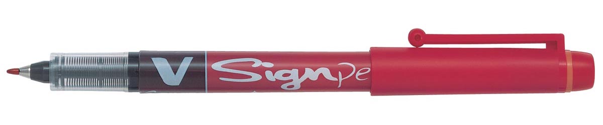 Pilot Fineliner V-Sign Pen rood