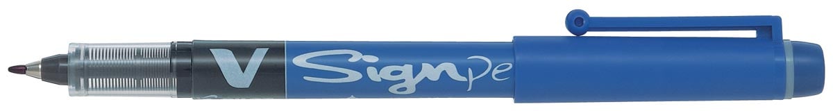 Pilot Fineliner V-Sign Pen blauw afbeelding