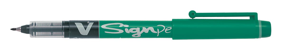 Pilot Fineliner V-Sign Pen groen afbeelding