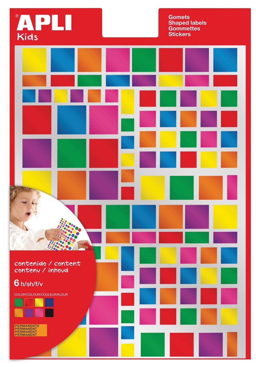 Apli Kids Stickers Vierkant Blister Met 756 Stuks In Geassorteerde Metallic Kleuren En Groottes huismerk kopen in de aanbieding Apli Kids Stickers Vierkant Blister Met 756 Stuks In Geassorteerde Metallic Kleuren En Groottes huismerk kopen in de aanbieding