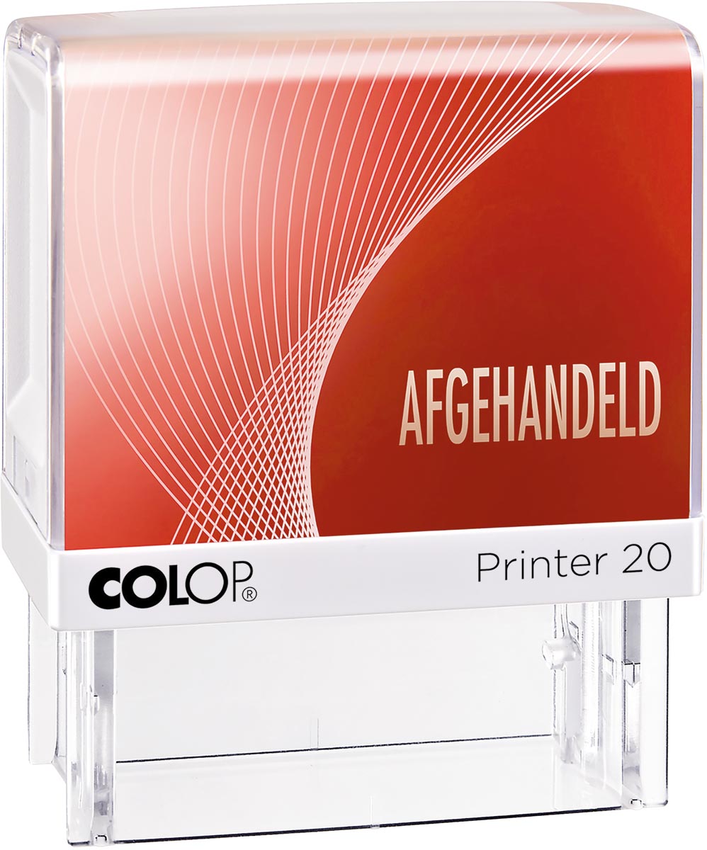 Colop tekststempel Printer 20, AFGEHANDELD