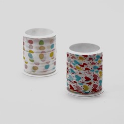 Inpaklint hartjes en bolletjes, 10 mm x 10 m