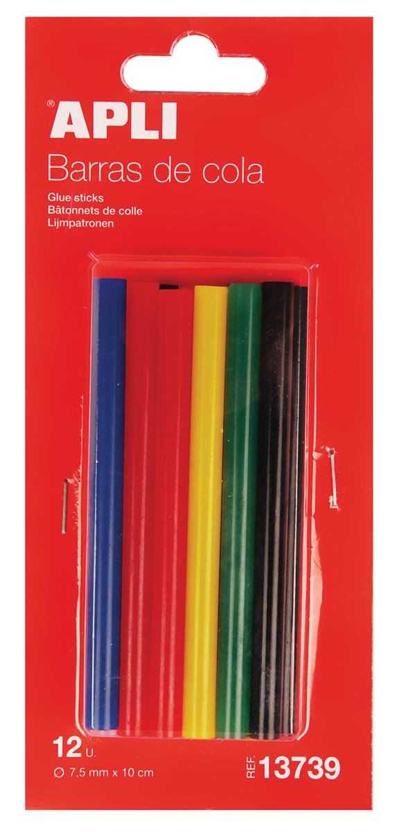 Apli Gekleurde Lijmpatronen 75 Mm Blister Met 12 Stuks huismerk kopen in de aanbieding Apli Gekleurde Lijmpatronen 75 Mm Blister Met 12 Stuks huismerk kopen in de aanbieding