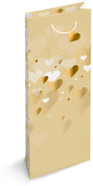 Geschenkzak Made In Heaven, voor fles, 9 x 36 x 13 cm