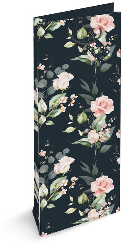 Geschenkzak Spirit Of Roses, voor fles, 9 x 36 x 13 cm