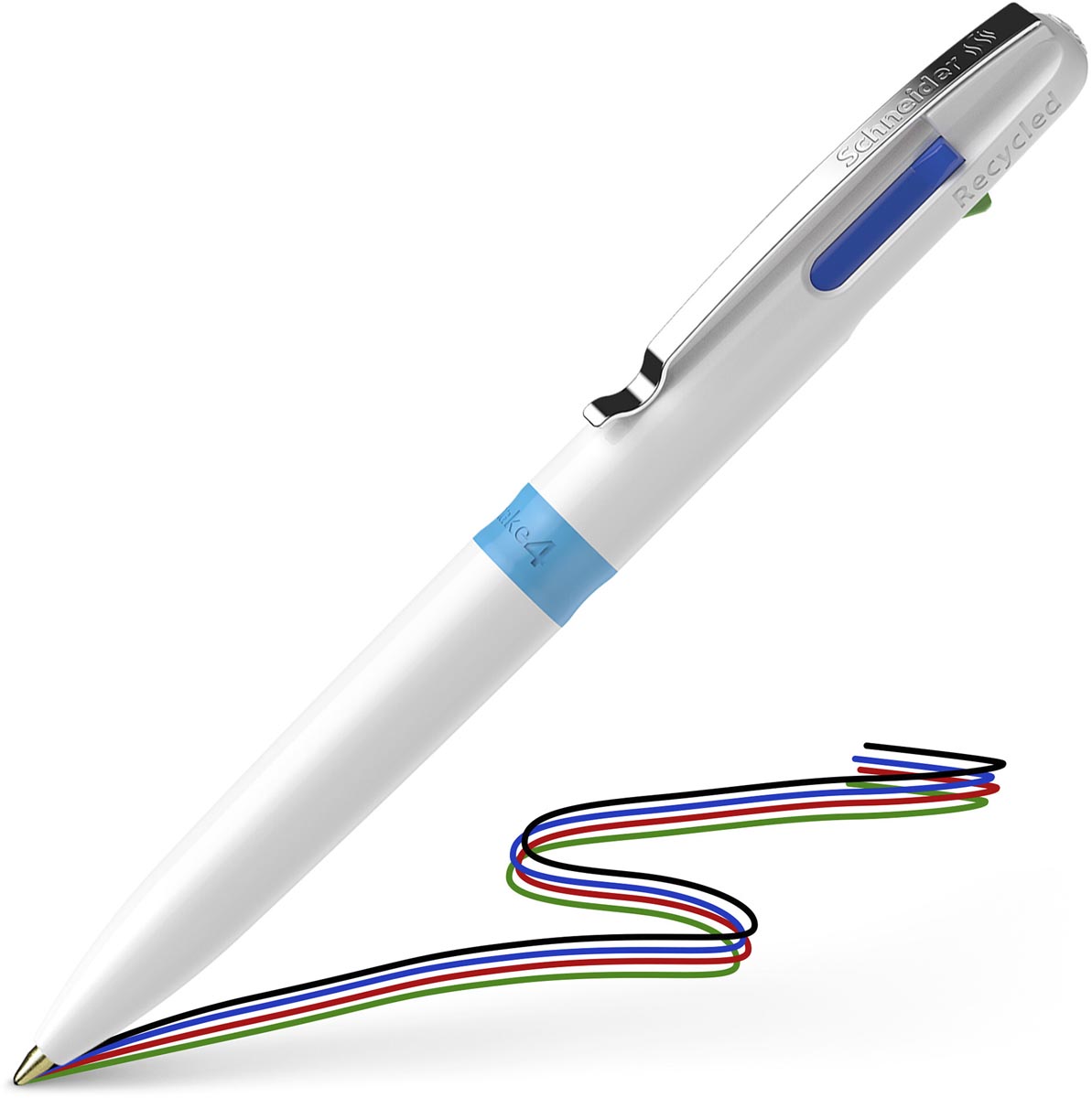 Schneider 4-kleurenbalpen Take 4, medium, lichtblauw/wit afbeelding