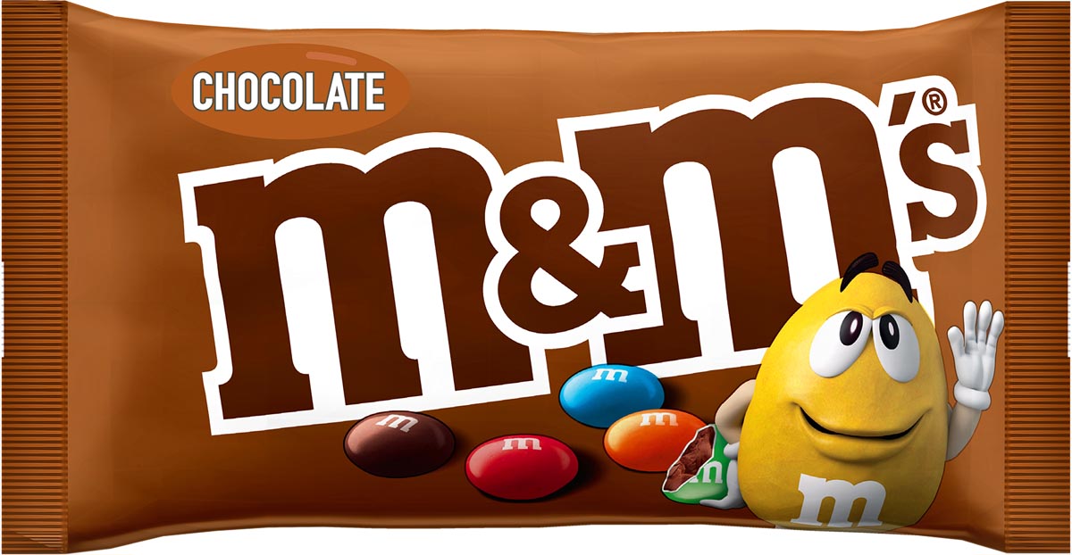 M&M&apos;S choco, zakje van 45 g, pak van 24 stuks