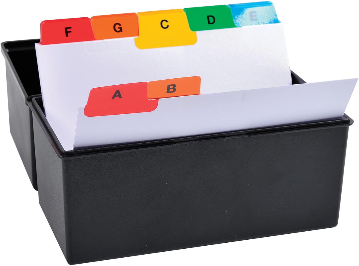 Exacompta tabbladen voor systeemkaartenbakken, 25 tabs, ft A7 afbeelding