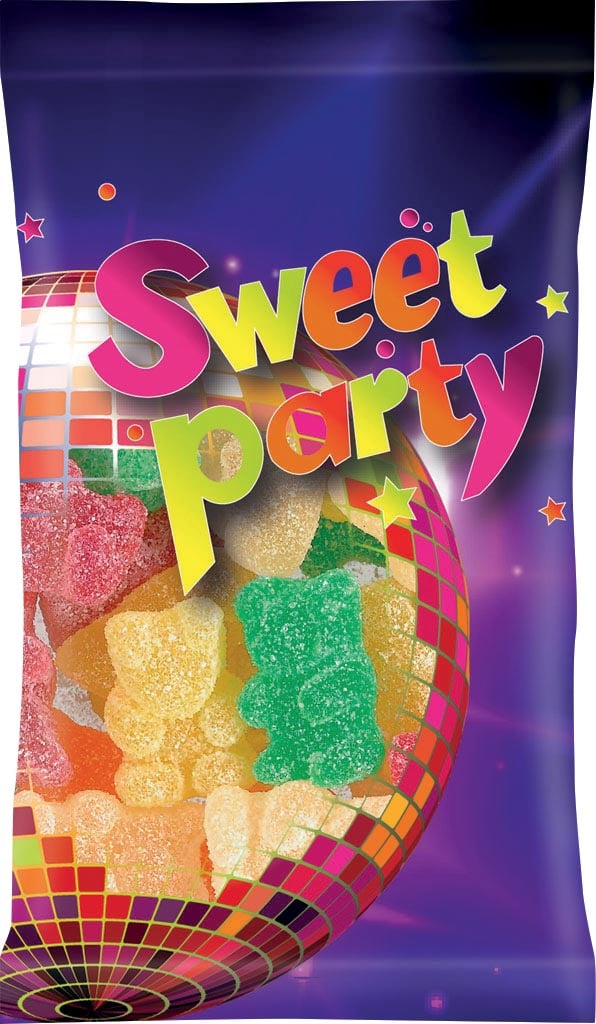 Sweet Party zure beertjes, zakje van 100 g