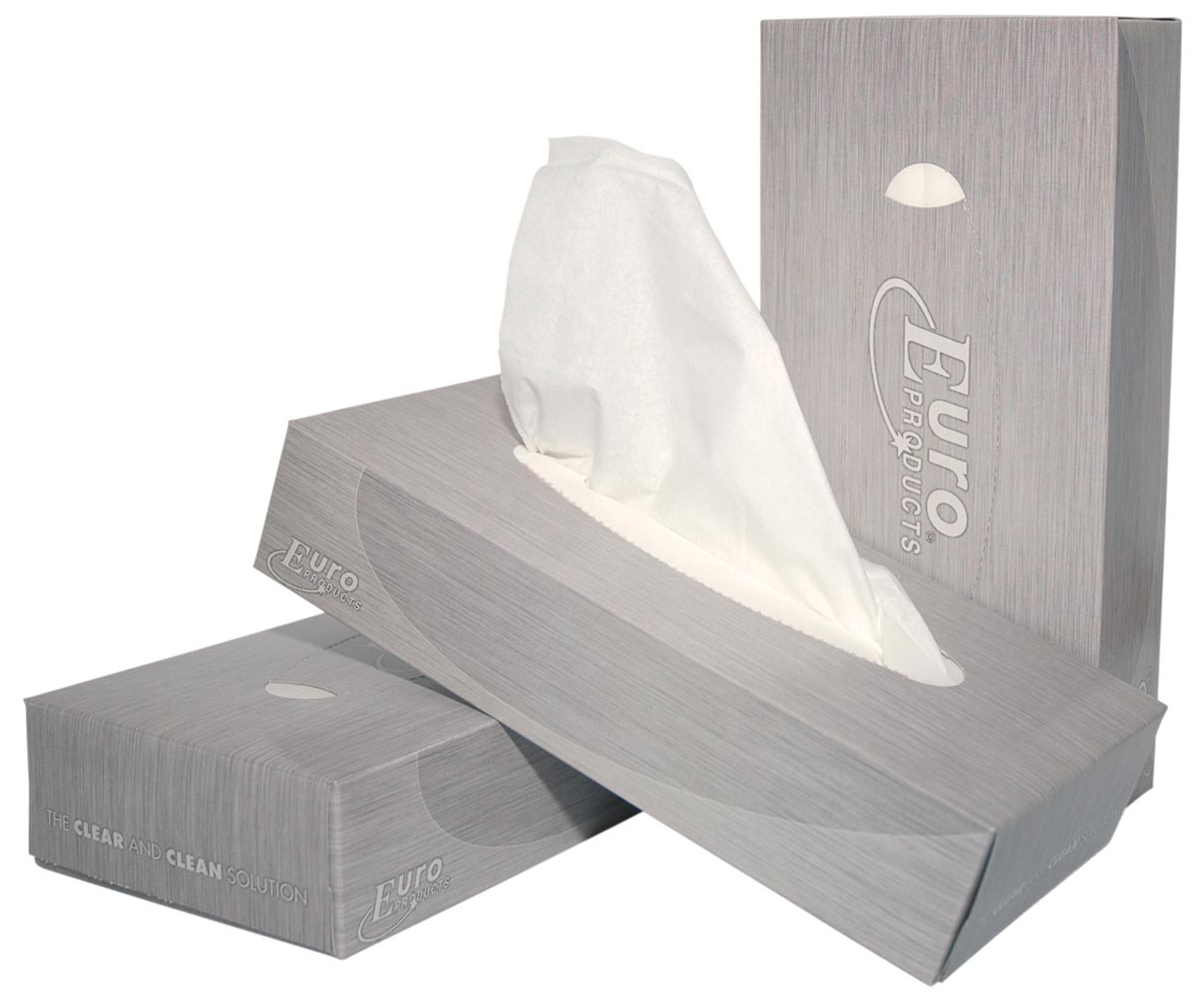 Europroducts papieren zakdoeken, 2-laags, 100 vellen