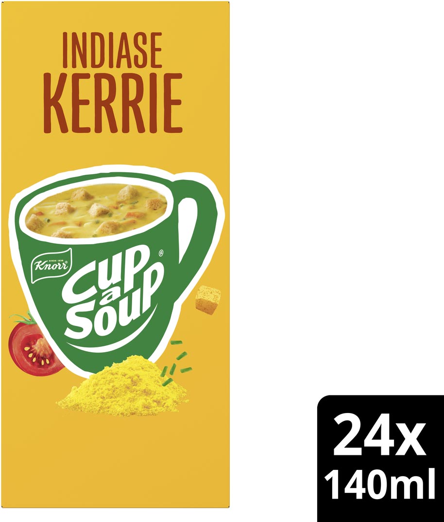 Knorr Cup-a-Soup Indiase kerrie, pak van 24 zakjes