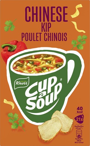 Knorr Cup-a-Soup poulet chinois, paquet de 21 sachets