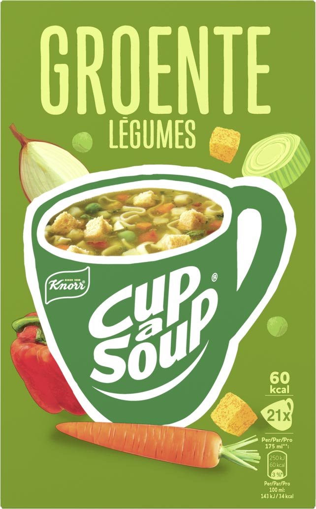 Knorr Cup-a-Soup groenten, pak van 21 zakjes