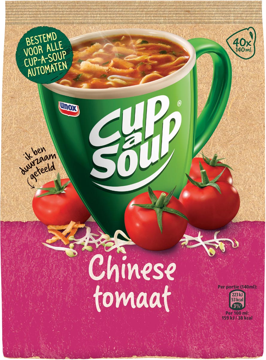 Cup-a-Soup vending, chinese tomaat, 140 ml, zak van 40 porties afbeelding