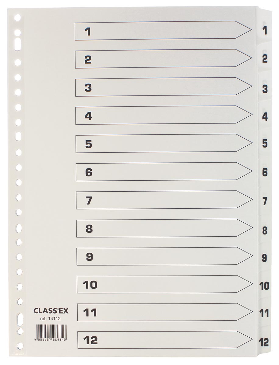 Classex Tabbladen Set 1 12 23 Gaatsperforatie Karton huismerk kopen in de aanbieding Classex Tabbladen Set 1 12 23 Gaatsperforatie Karton huismerk kopen in de aanbieding