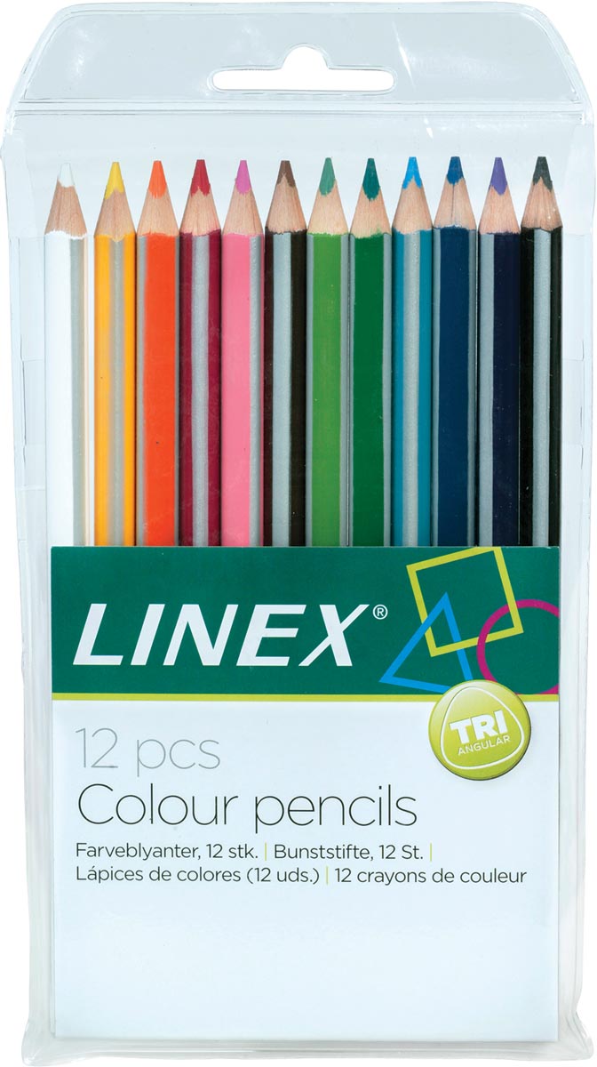 Linex kleurpotloden, ophangetui met 12 potloden Linex kleurpotloden, ophangetui met 12 potloden