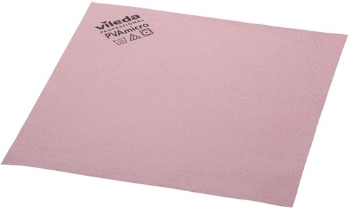 Vileda microvezeldoek PVA, rood, pak van 5 stuks