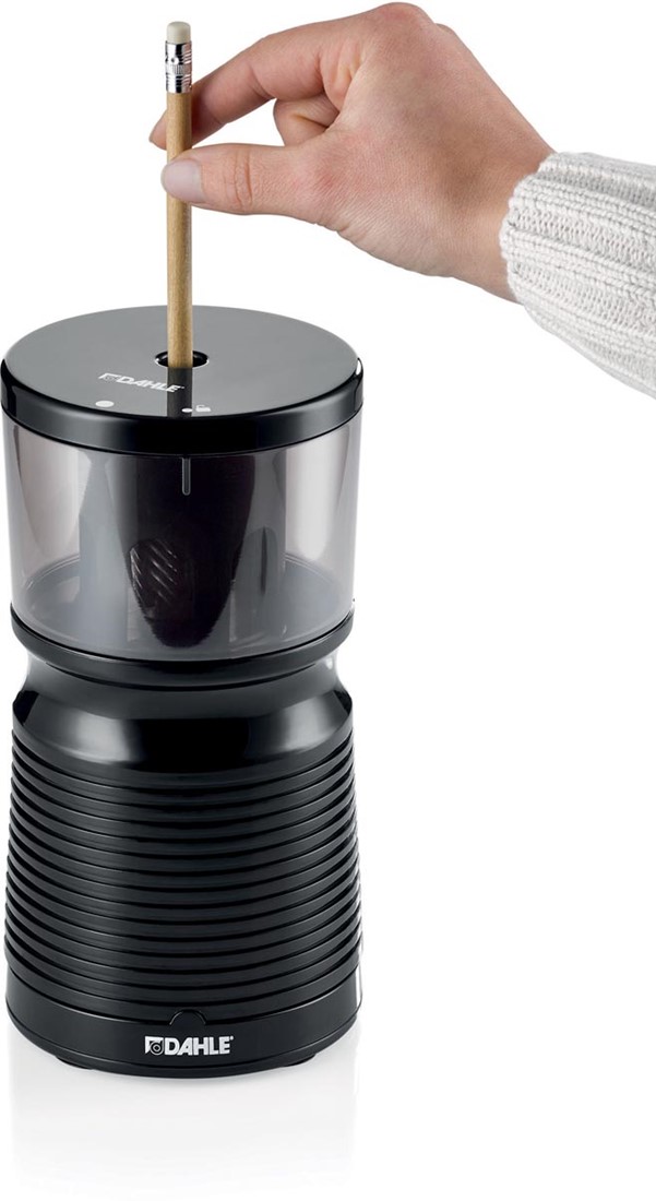 Rapesco Taille-Crayon De Bureau 74 Noir - Compact, Robuste Avec Arrêt Automatique