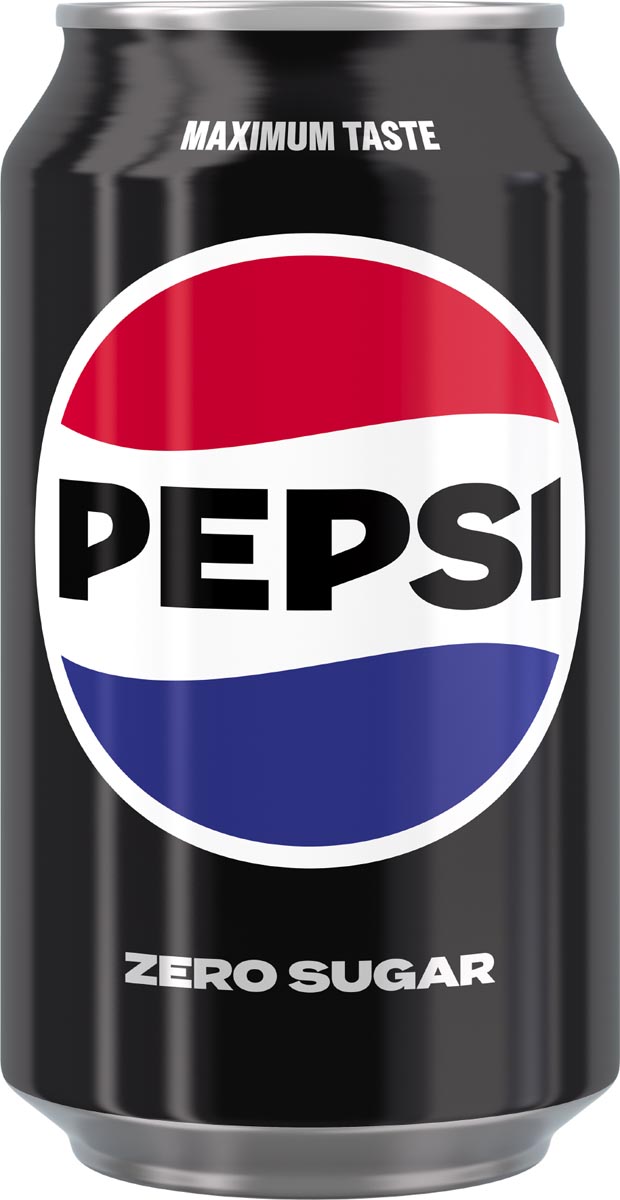 Pepsi Zero Sugar frisdrank blik van 33 cl pak van 24 stuks
