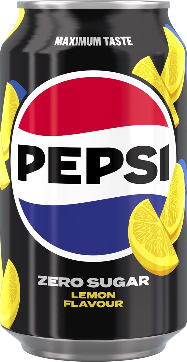 Pepsi - Zero Sugar Lemon - Frisdrank - 24 blikken a 0,33L