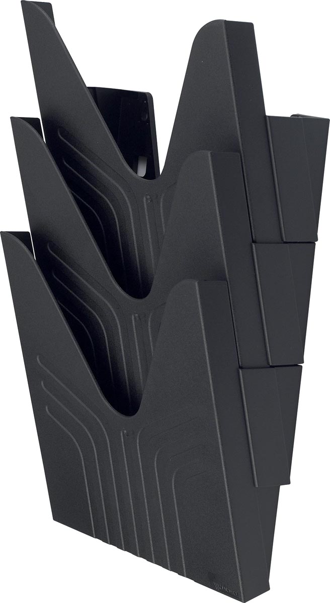 Avery wandfolderhouder, voor ft A4, zwart, set van 3 stuks afbeelding