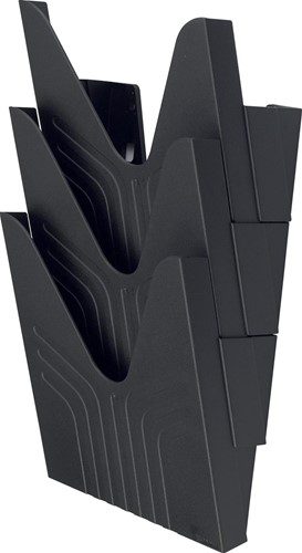 Avery wandfolderhouder, voor ft A4, zwart, set van 3 stuks
