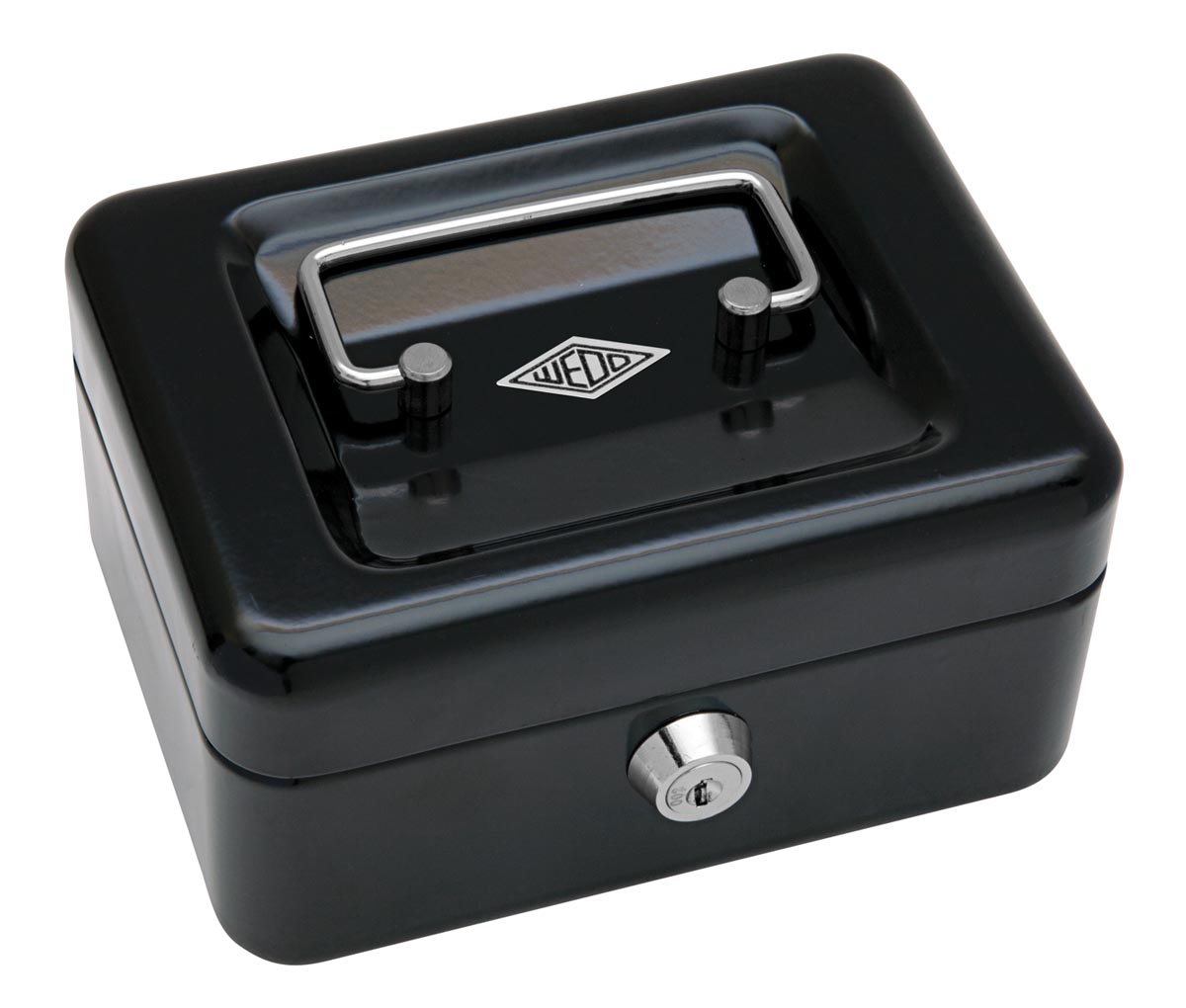 Wedo geldkoffer, ft 12,5 x 11,5 x 8 cm, zwart