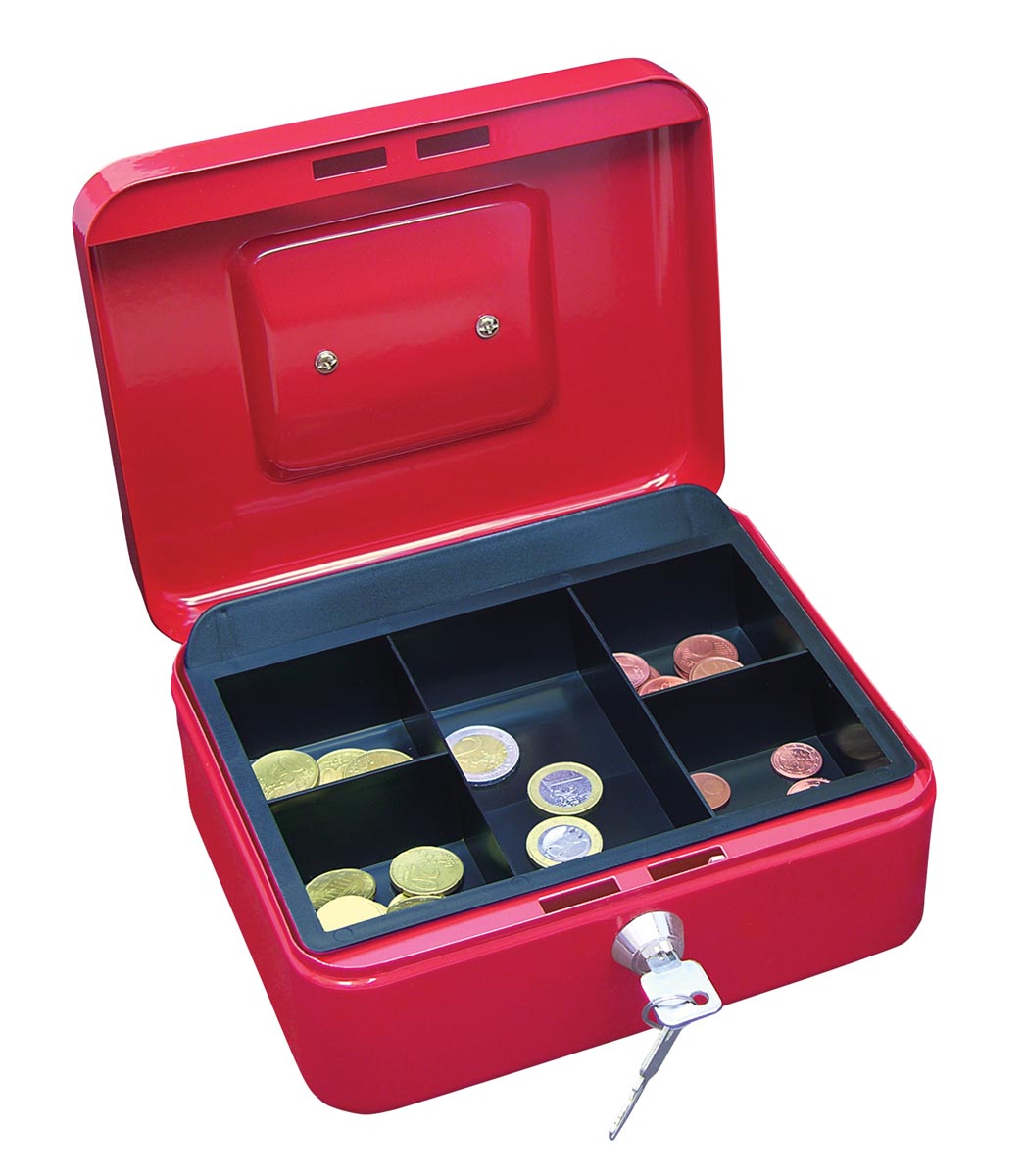 Wedo geldkoffer, ft 20 x 16 x 9 cm, rood Wedo geldkoffer, ft 20 x 16 x 9 cm, rood